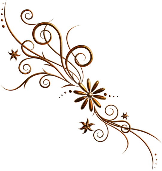 Publicat De Eu Ciresica La - Golden Flower Vector Png (600x600), Png Download