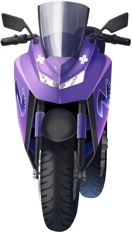 Superdimension Neptune Vs Sega Hard Girls - Neptunia Motorcycle (457x807), Png Download