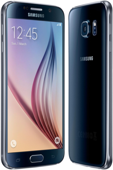 Samsung Galaxy S6 Frame Replacement - Samsung Galaxy S6 Sapphire Black (600x600), Png Download