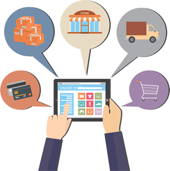 The Best In E-commerce Website Design - E Commerce Icon Png (350x353), Png Download