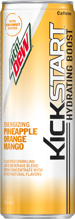 Kickstart Hydrating Boost Pineapple Orange Mango Can - Pineapple Orange Mango Kickstart (300x700), Png Download