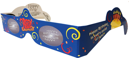 Happy Birthday 3d Glasses - Polarized 3d System (500x282), Png Download