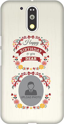Motorola Moto G4 Plus Happy Birthday Dear Mobile Cover - Happy Birthday Mobile Cases For Iphone Se (284x426), Png Download