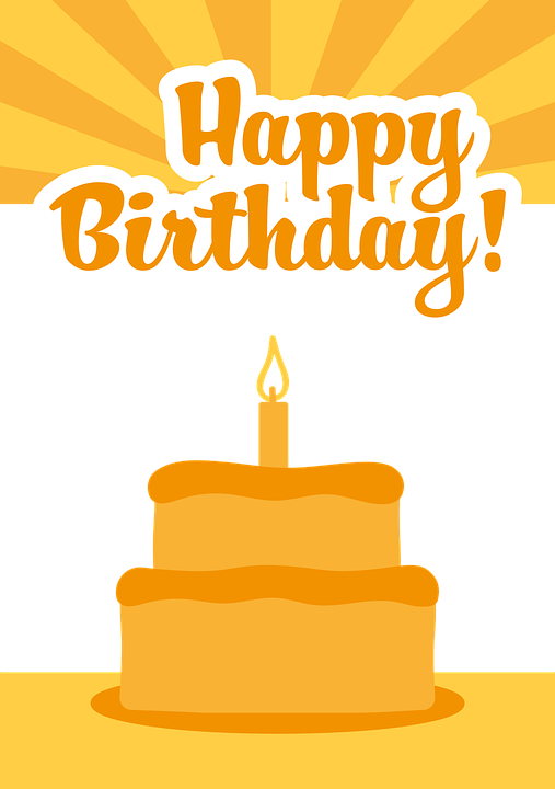 Bday Cards Images Online - Happy Birthday Image Orange (507x720), Png Download