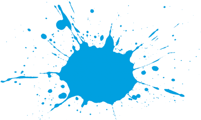 Blue Color Splash - Color Splash Png Blue (640x376), Png Download