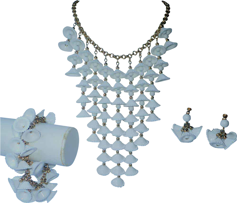 Pristine Napier 1972 Temple Bell Cascade Parure, Necklace, - Necklace (1003x1003), Png Download