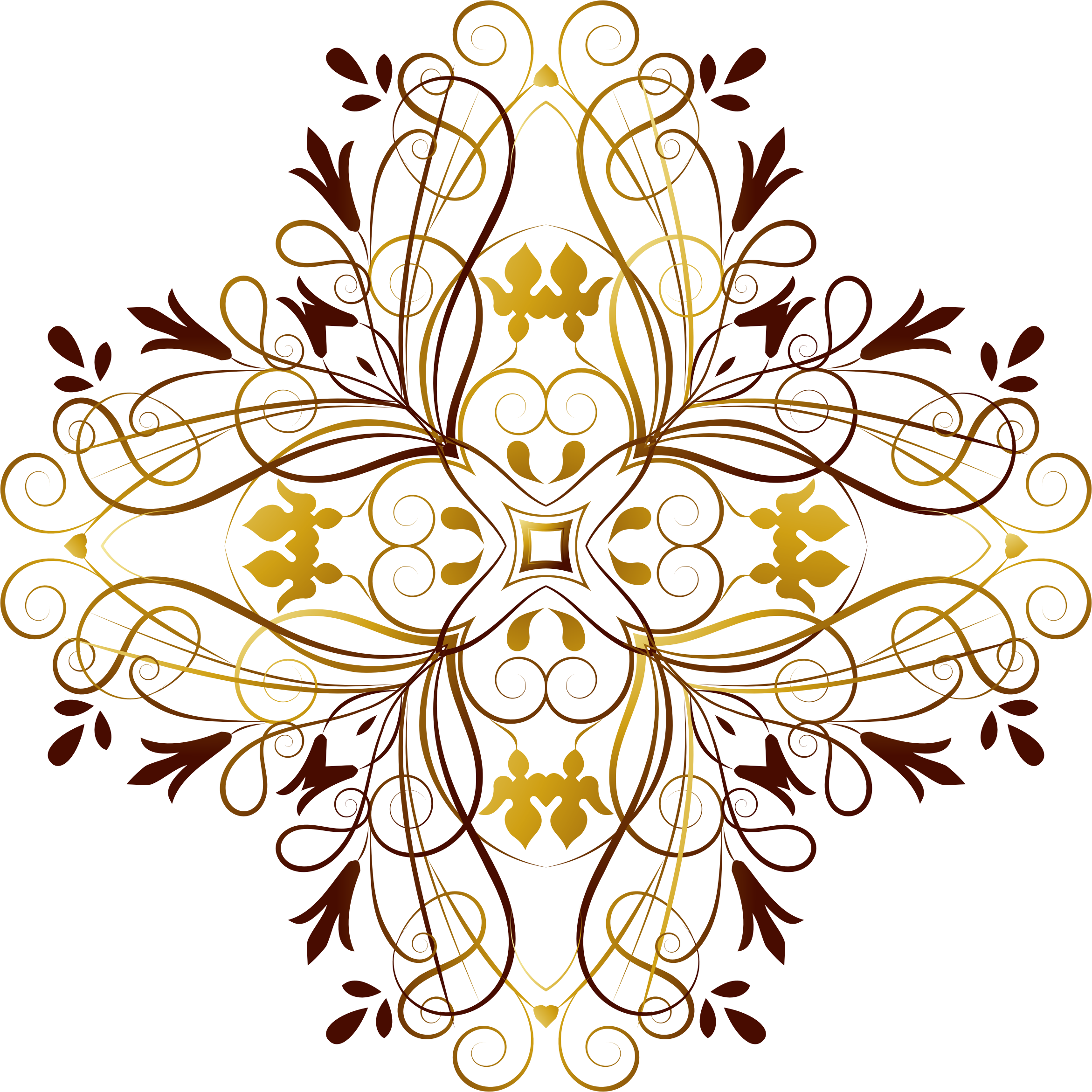Floral Design Png File (2342x2342), Png Download