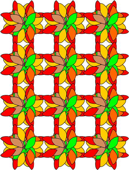 How To Set Use Criss Cross Flower Design Svg Vector (456x592), Png Download