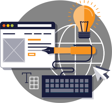 Website Content Writer (455x421), Png Download