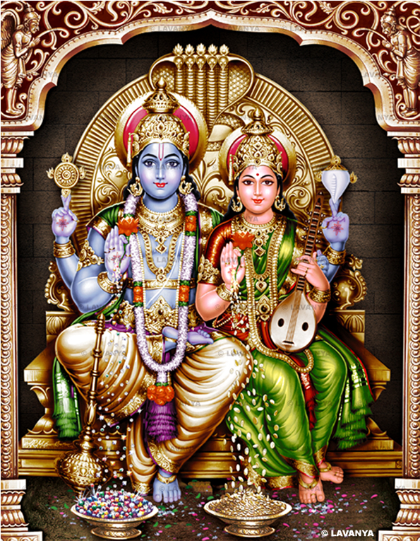 Download Sri Rama - Lord Vishnu And Lakshmi PNG Image with No Background - Download Sri Rama - Lord Vishnu And Lakshmi PNG Image with No Background -