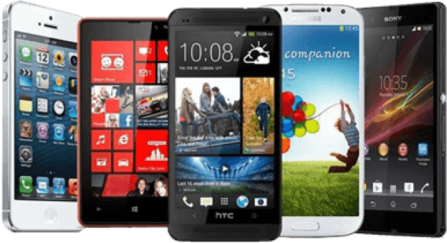 Mobile Phones - Smart Phones (843x367), Png Download
