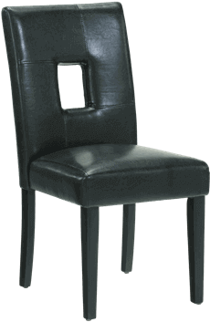 Window Black Dining Chair - Scaun Teo (648x432), Png Download