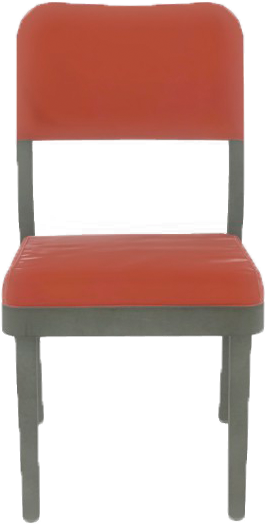 Fo4 Red Chair - Red Chair Png (415x571), Png Download