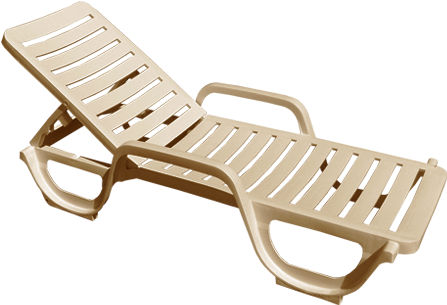 Plastic Chaise Lounge Facil - Pool Chaise Lounge Plastic (460x460), Png Download