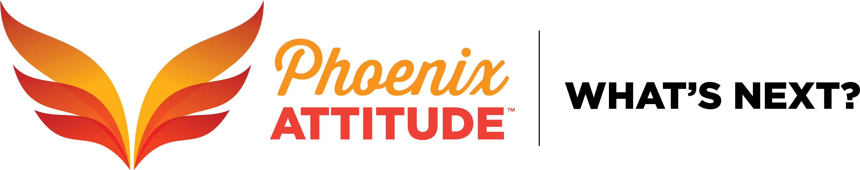 Phoenix Attitude Logo, Tagline, What's Next - Gift Of Attitude: 10 Ways To Change The Way You Feel (3648x811), Png Download