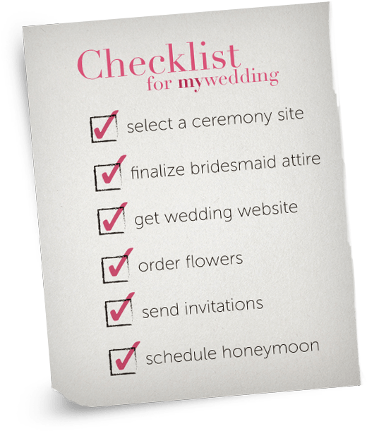 Wedding Planning Checklist & Budget Planner Myweddingm - Wedding (529x628), Png Download