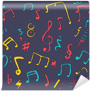 Background Colorful Music Notes Vector Illustration - Number (400x400), Png Download