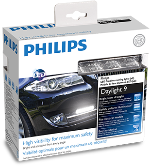 Led Daylight - Philips Daylight 9 Drl Kit (395x361), Png Download