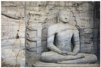 Statue Of Lord Buddha In Gal Vihara At Polonnaruwa, - Ancient City Of Polonnaruwa (400x400), Png Download