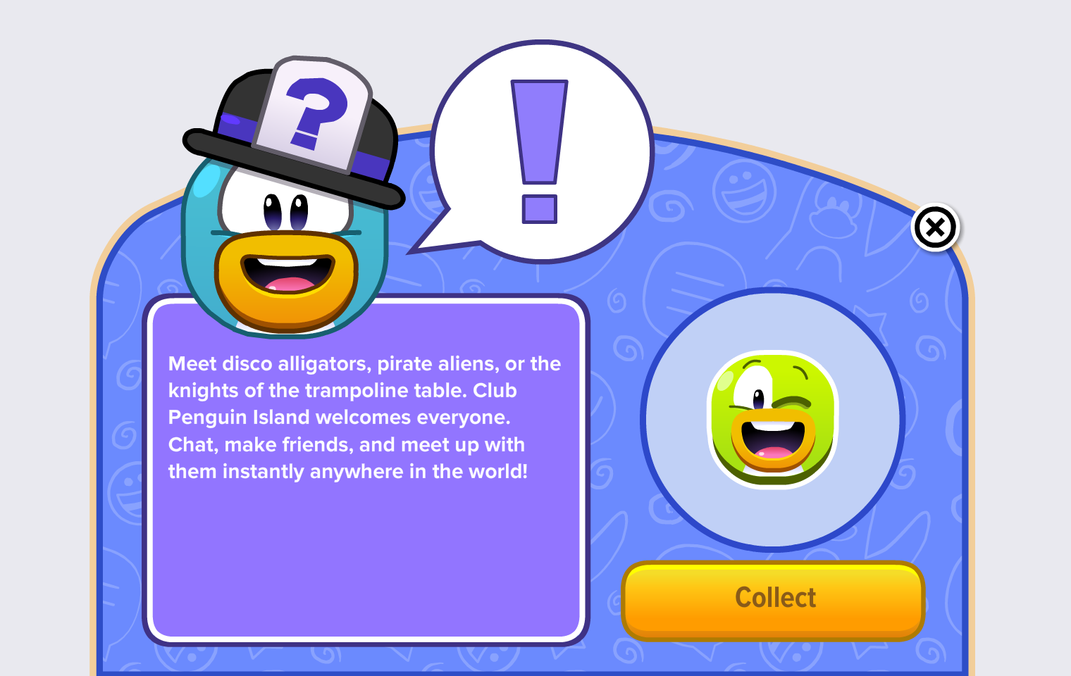 Club Penguin Island Party Friends Collect - Club Penguin Friends (1520x960), Png Download