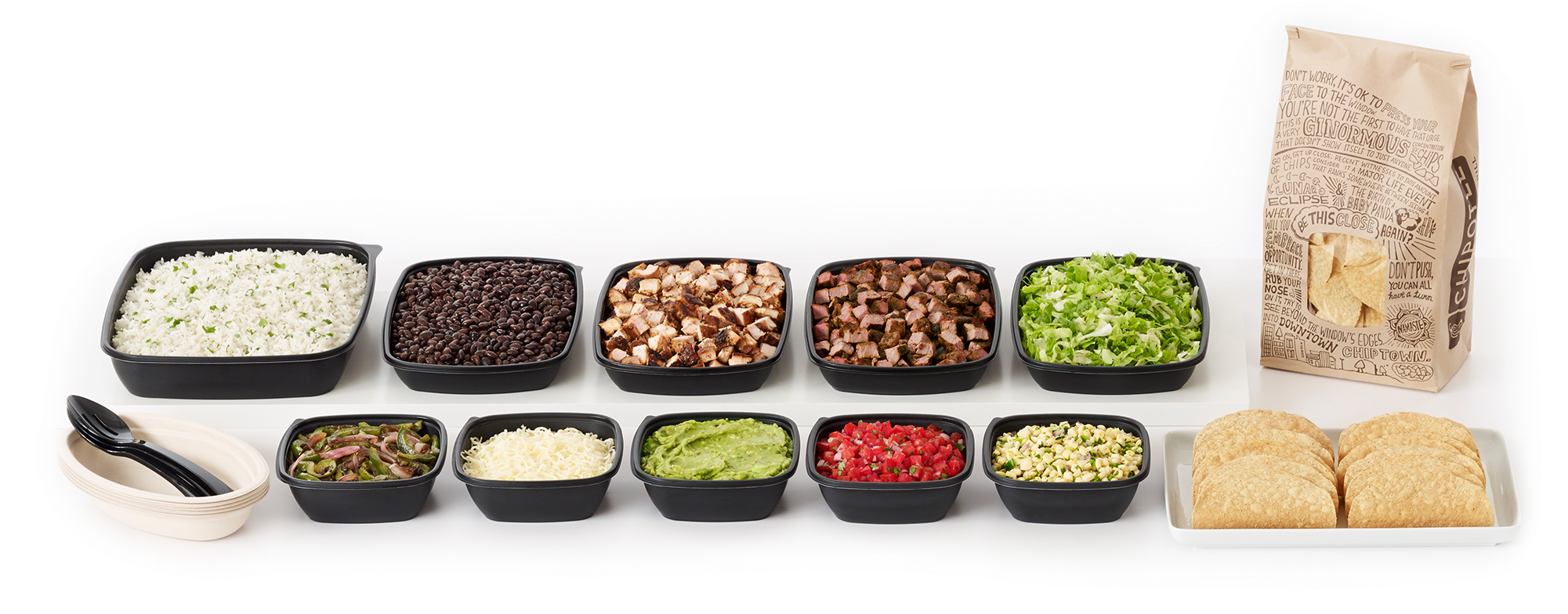 Chipotle Catering Single (2000x893), Png Download