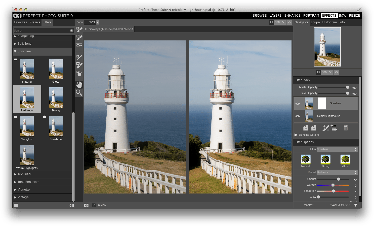 Sunshine-radiance - Cape Otway Lighthouse (1520x926), Png Download