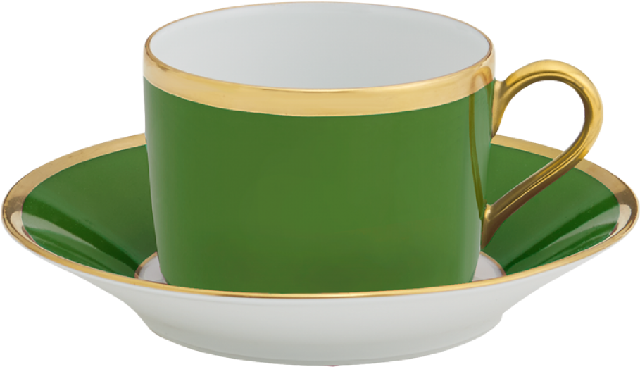 Haviland C Parlon Arc En Ciel Terracotta Tea Cup And (1507x1000), Png Download