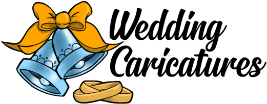 Setting Up For Wedding Caricature - Cartoon Vegas (594x232), Png Download