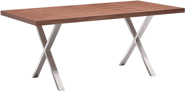 Renmen Dining Table - Zuo Modern Renmen Dining Table, Walnut (648x432), Png Download