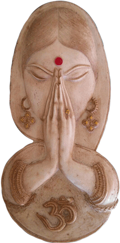 Namaste Om Wall Hanging 29cm - South Africa (500x500), Png Download