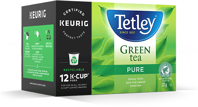 Tetley Pure Green Tea K-cups - Tetley Strong 80 Teabags 250 G (pack (635x570), Png Download