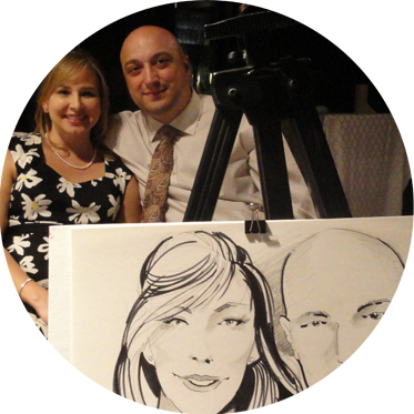 Wedding Portrait 6 - Sketch (373x373), Png Download