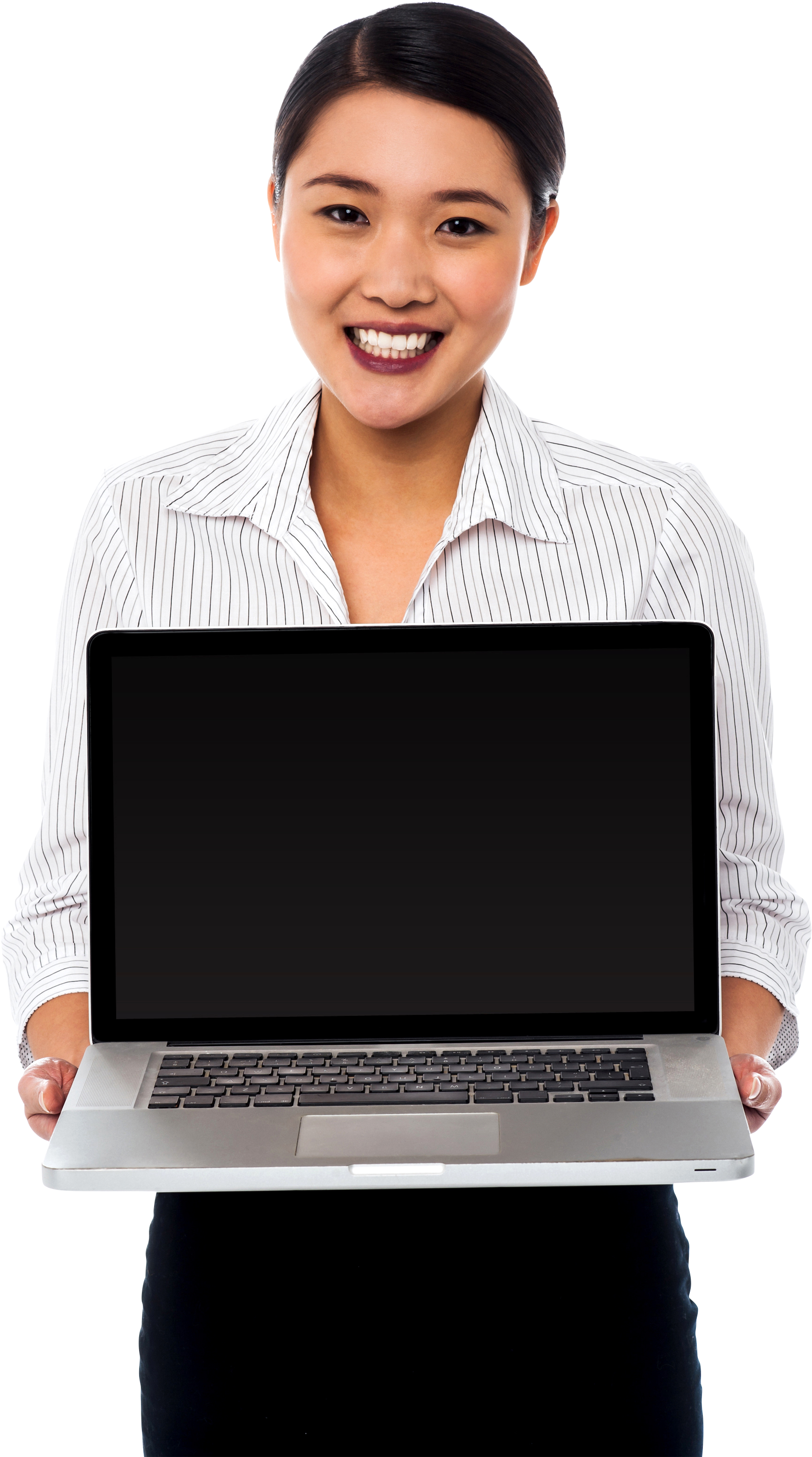 Girl With Laptop Png Image - Girls With Laptop Png (2129x3200), Png Download