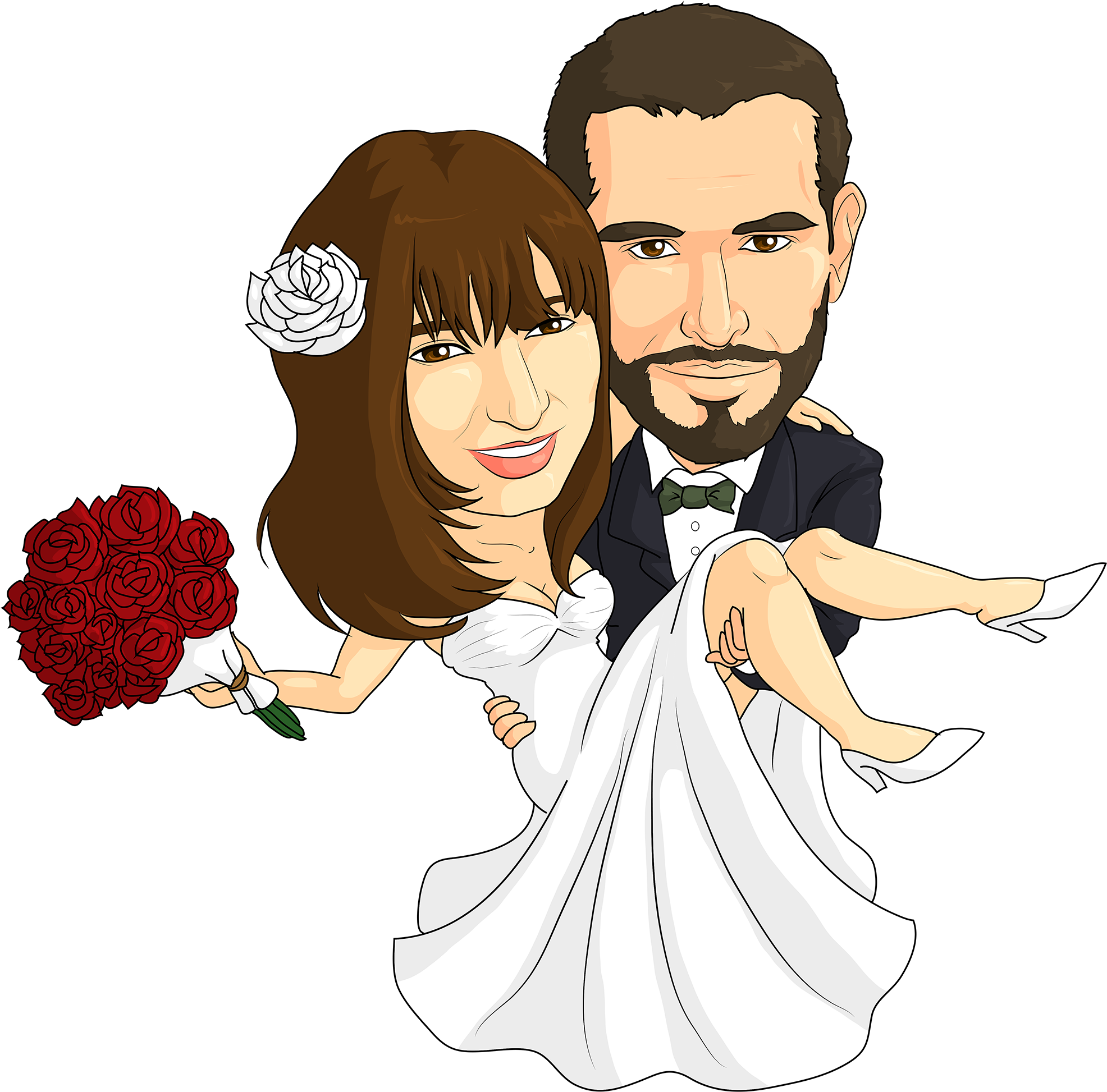 Hình vẽ châm biếm cưới làm cho ngày cưới của bạn thêm vui nhộn và đặc biệt hơn. Hãy xem hình ảnh này để tìm thêm ý tưởng cho buổi lễ của mình.