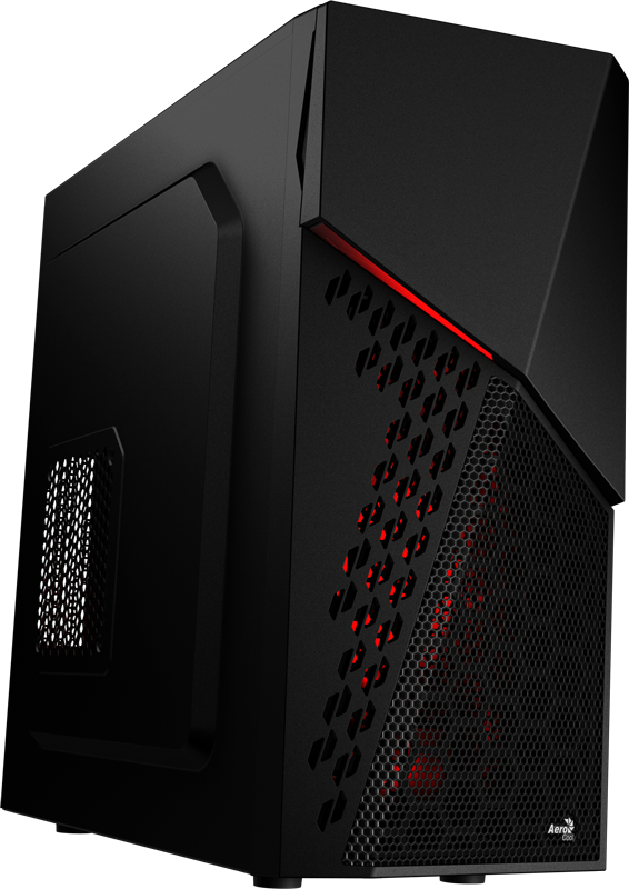 A New Desktop Pc For - Aerocool Cyberx Midi-tower Black Computer Case Hardware/electronic (566x800), Png Download