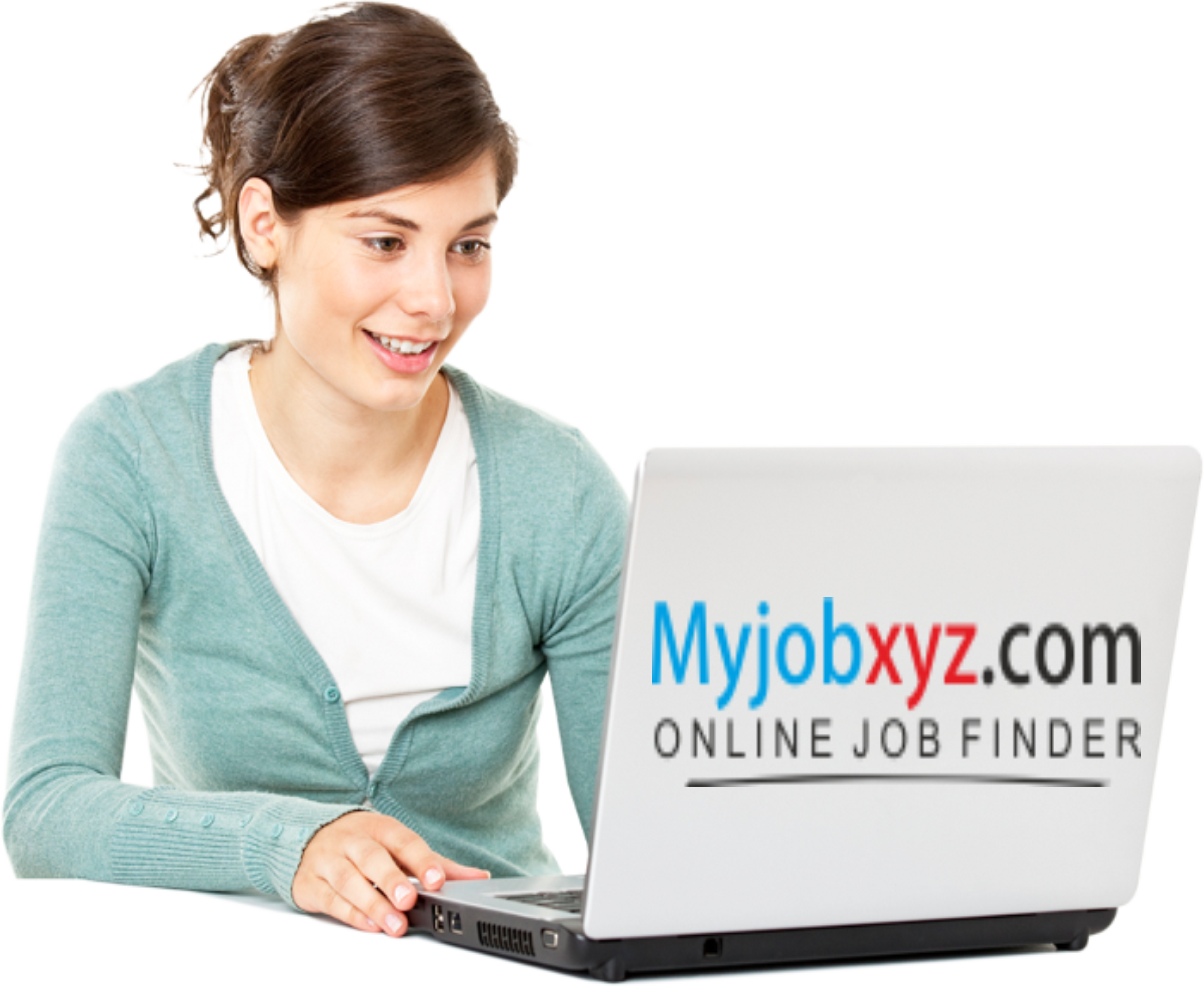 Girl With Laptop Png (8746x7172), Png Download