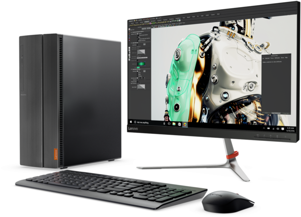 Ships With Wired Keyboard And Mouse - Ideacentre 510a (960x540), Png Download