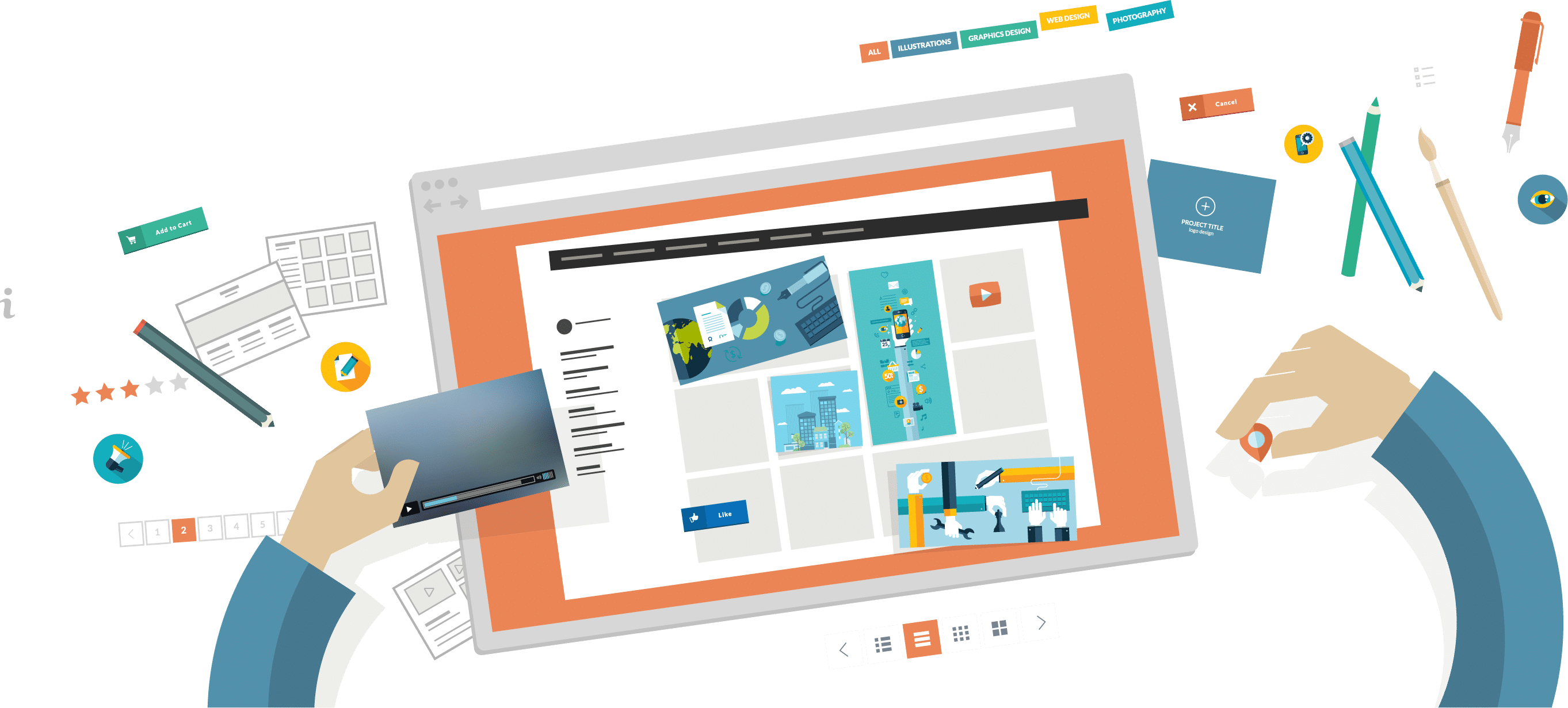 Webdesign - Time To Redesign Your Website (2725x1231), Png Download