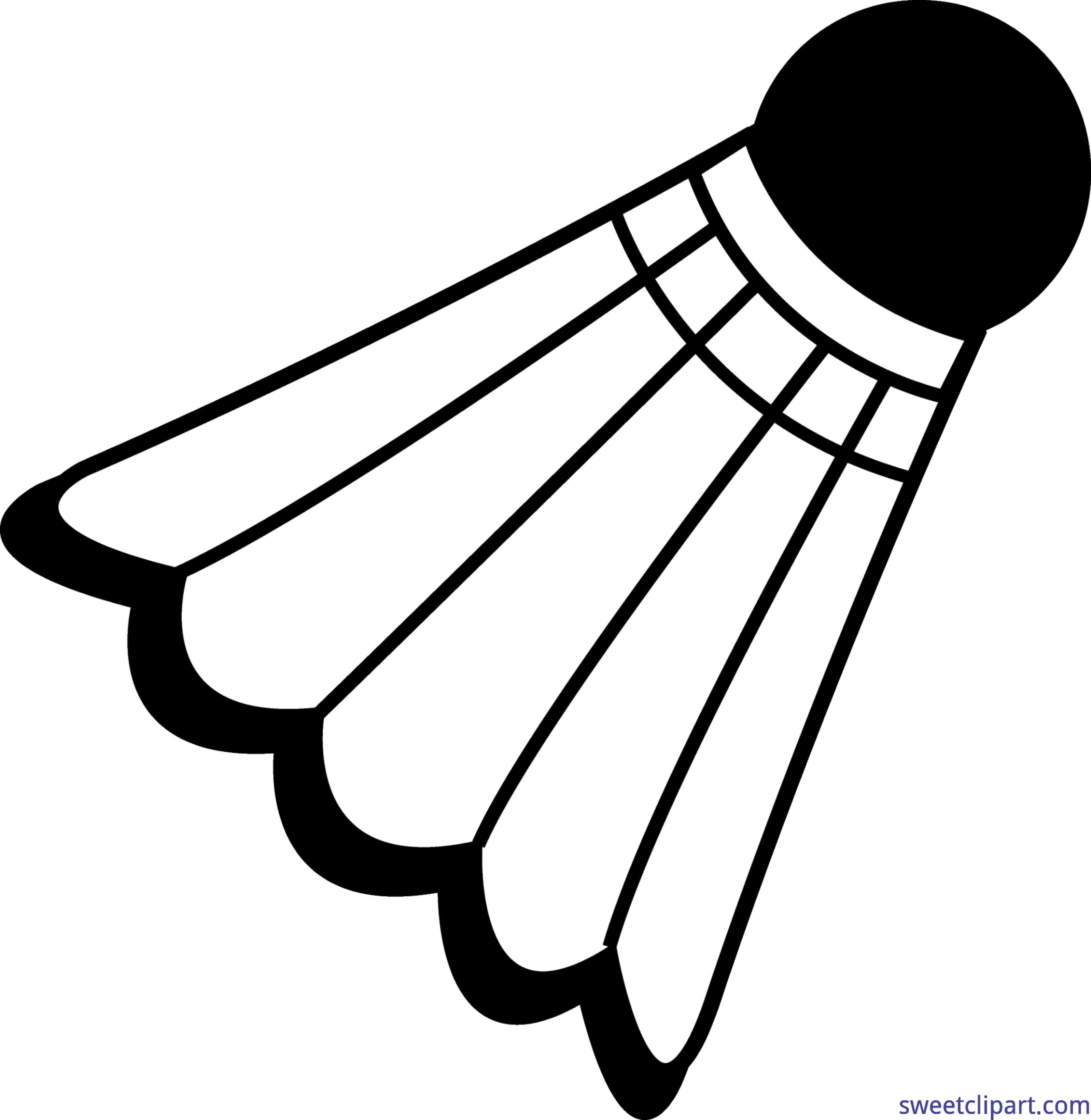 Birdie Clip Art Sweet - Badminton Birdie Clip Art (4251x4364), Png Download