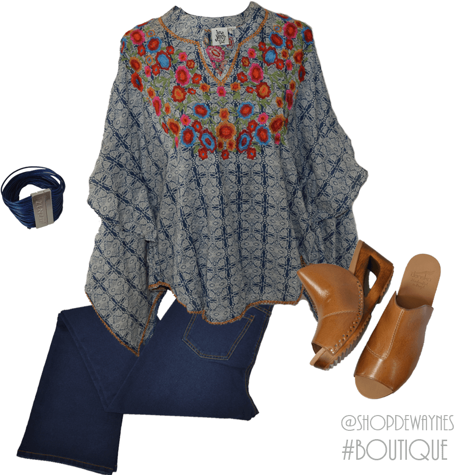Embroidered Flower Blouse Dansko Shoes - Dansko (1000x1000), Png Download