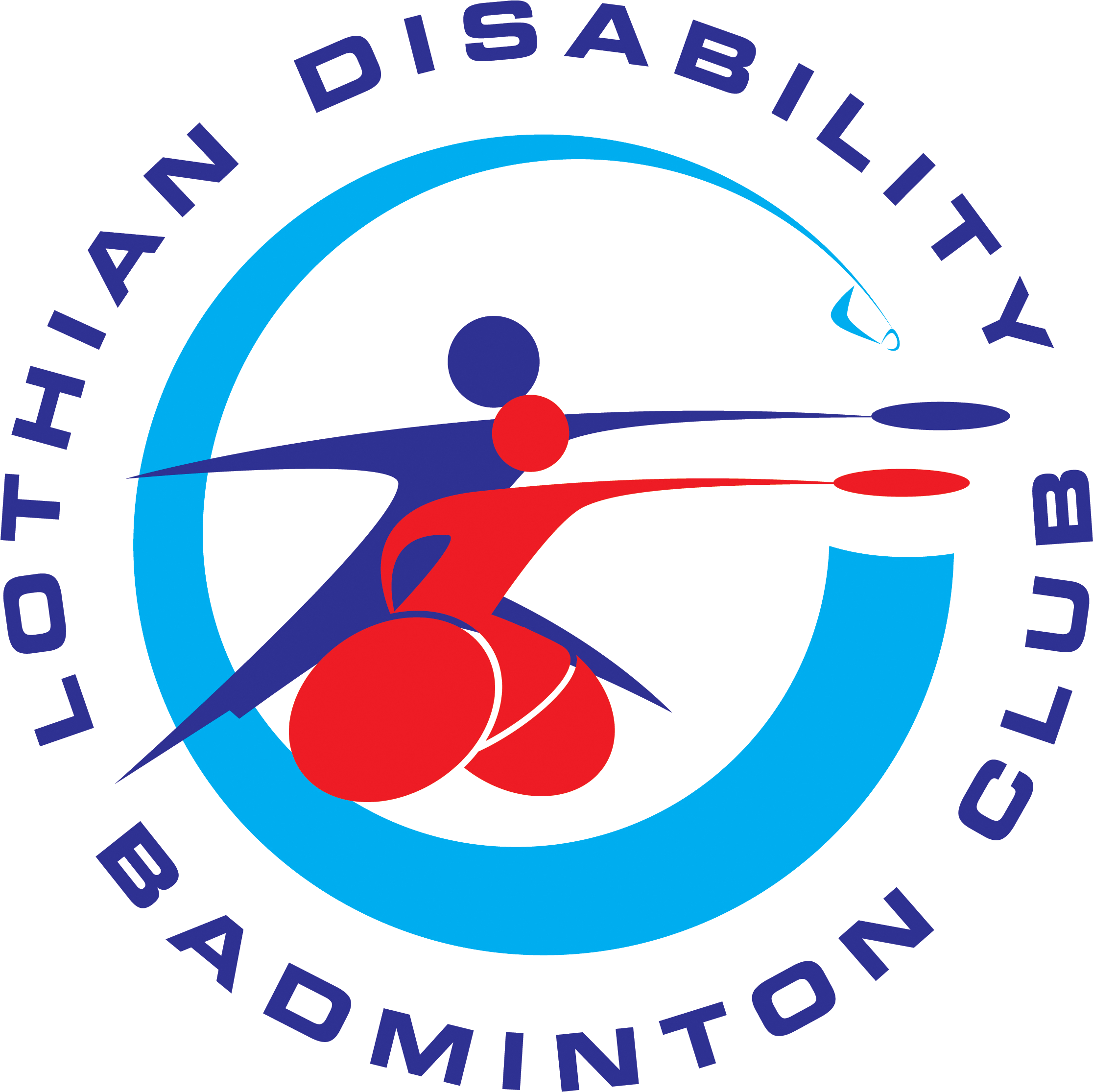 Lothian Disability Badminton Club - Logo Parabadminton (2392x2341), Png Download