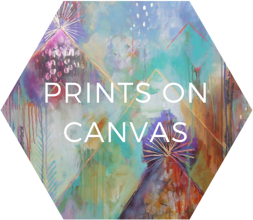 Giclee Prints Of Original Paintings - Floral Design (500x450), Png Download