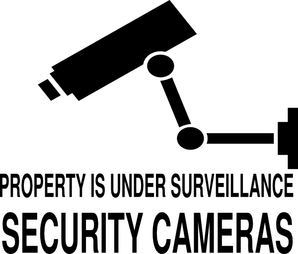 Property Surveillance Cameras Clip Art At Clker - Surveillance Video Camera Clipart (600x511), Png Download