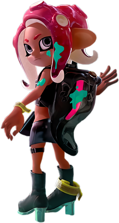 Imagehd Png Of The New Octo Girl <3 - Splatoon 2 Octo Expansion Png (426x792), Png Download