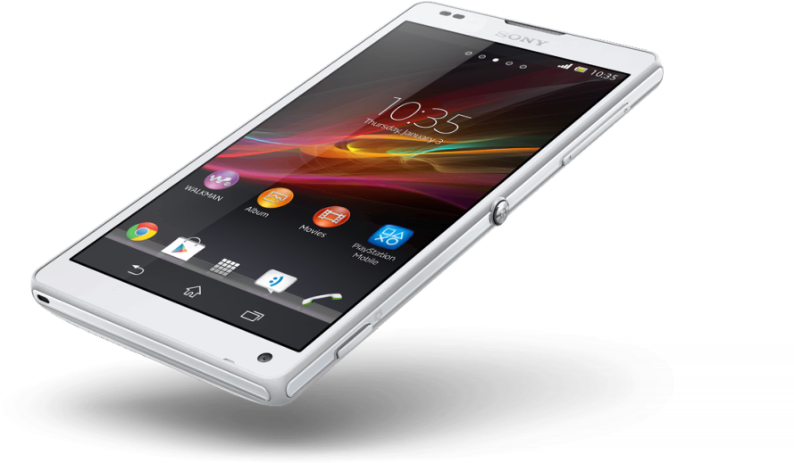 Sony Xperia Zl - Sony Xperia Zl - White (1024x693), Png Download