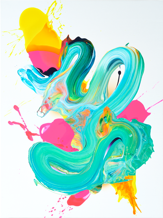 Yago Hortal Painting Colorful - Painting (750x750), Png Download