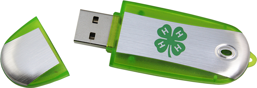4 H Two Tone 4gb Flash Drive - 4-h (1028x1028), Png Download