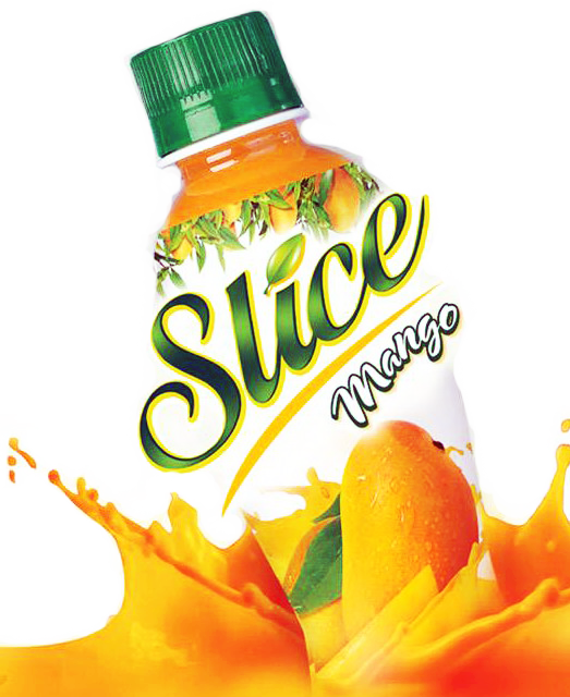 Pure Mango Pleasure - Slice Juice Logo Png (523x640), Png Download