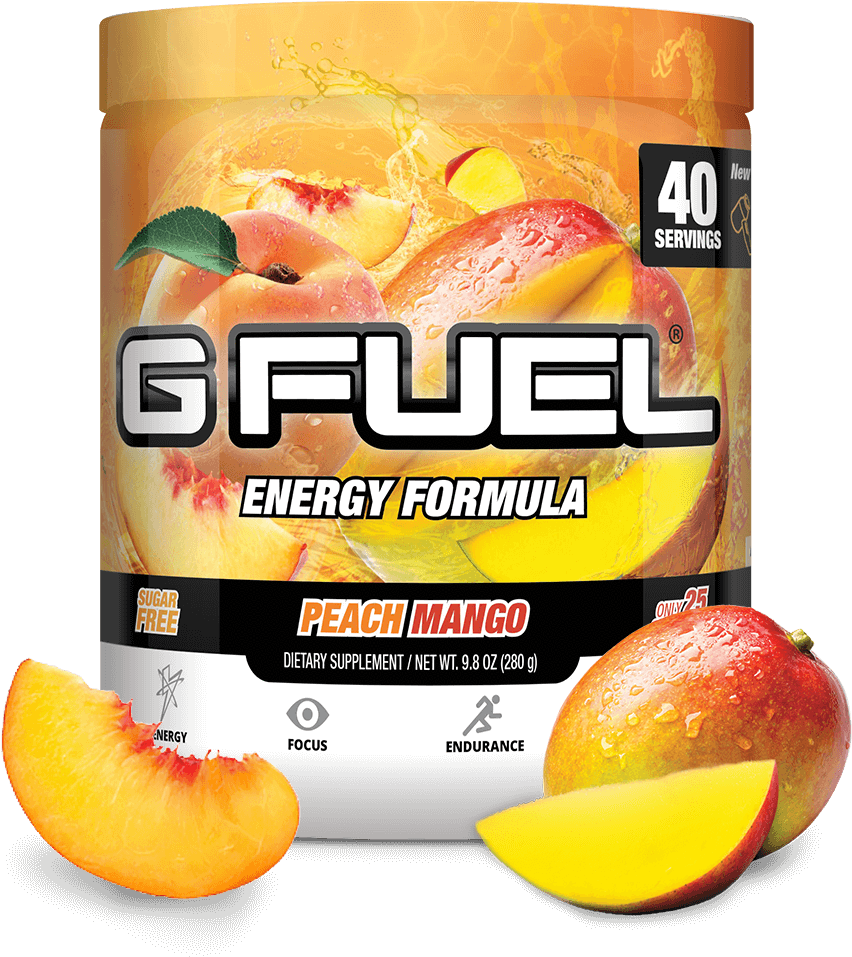 Awesome Peach Mango Tub Servings With Mango - Gamma Labs G Fuel Energy Formula 40 Servings (1024x1024), Png Download
