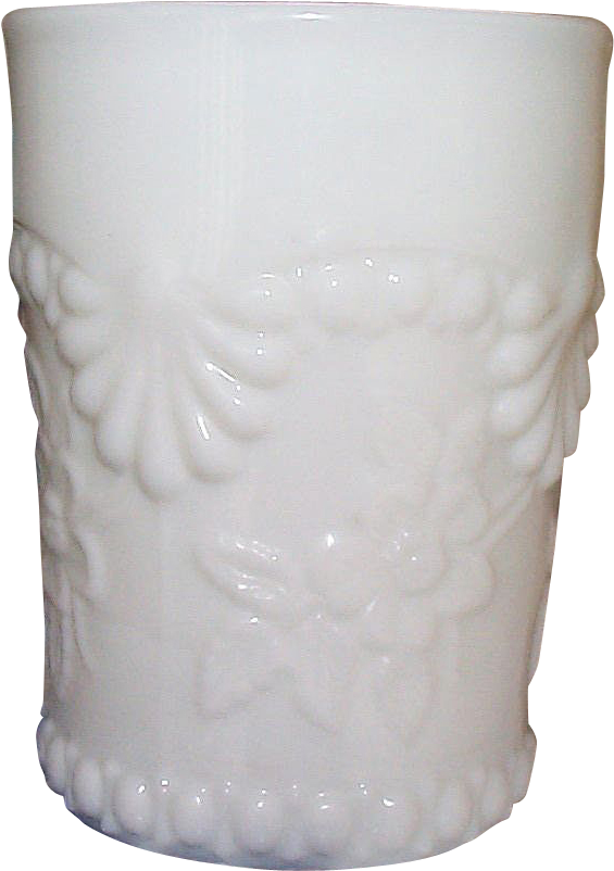 4 Rare Milk Glass Tumblers - Lampshade (974x974), Png Download